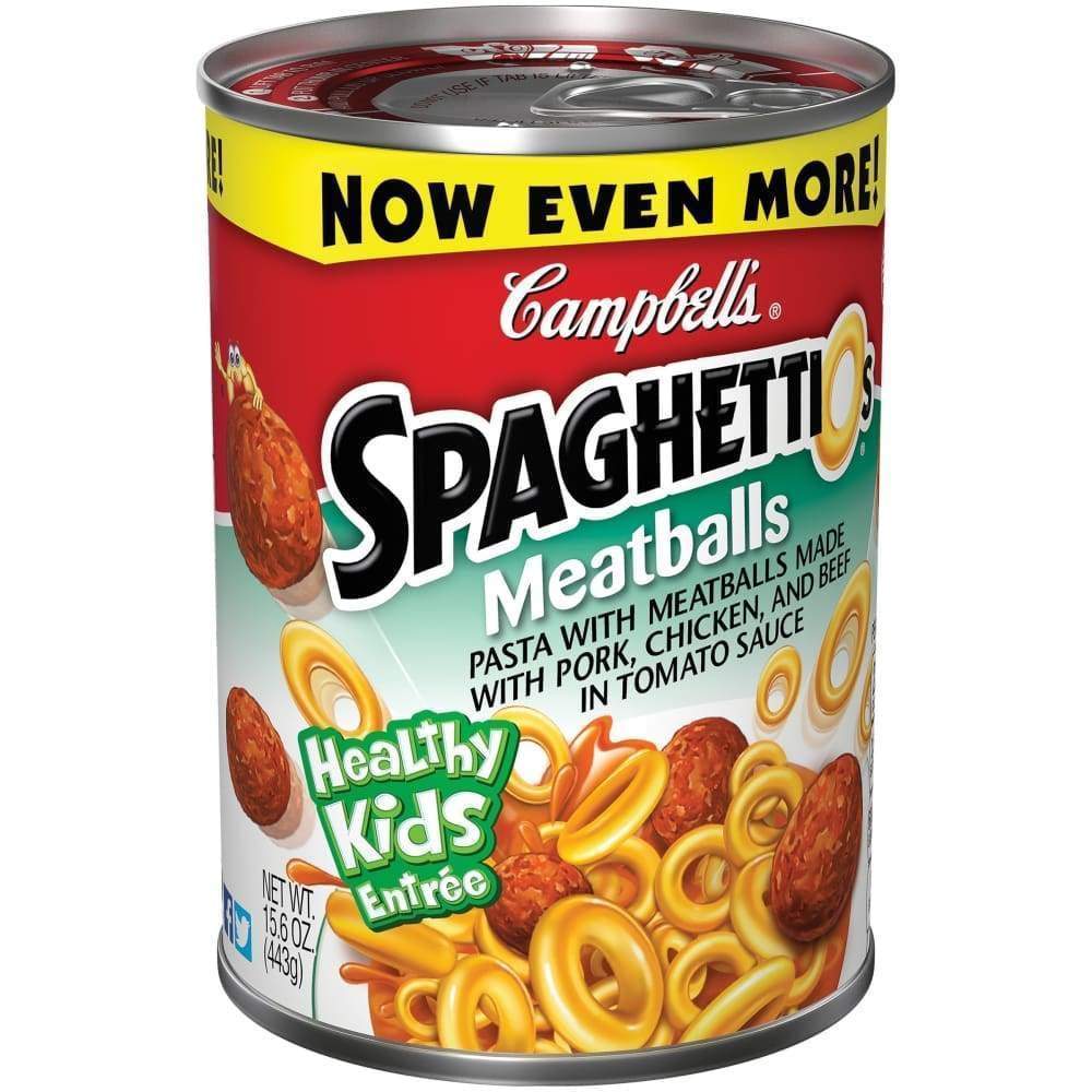 Campbells Pasta Spaghetti & Meatballs 15.6Oz