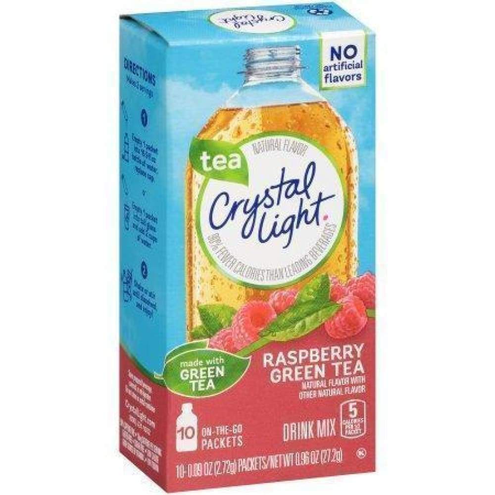 Crystal Light On The Go Powdered Soft Drink Green Tea Raspberry