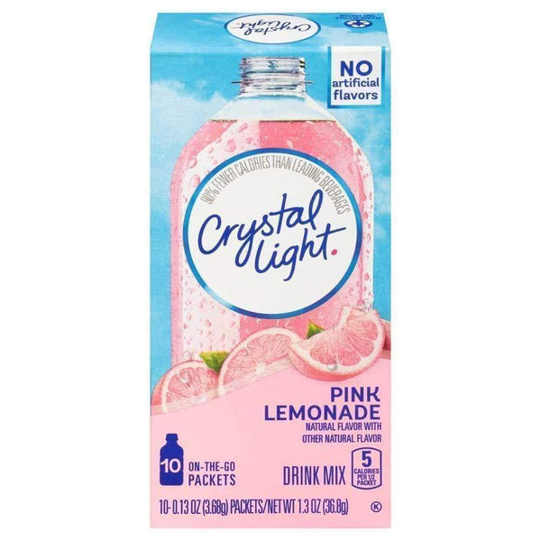 Crystal Light On The Go Powdered Soft Drink Pink Lemonade