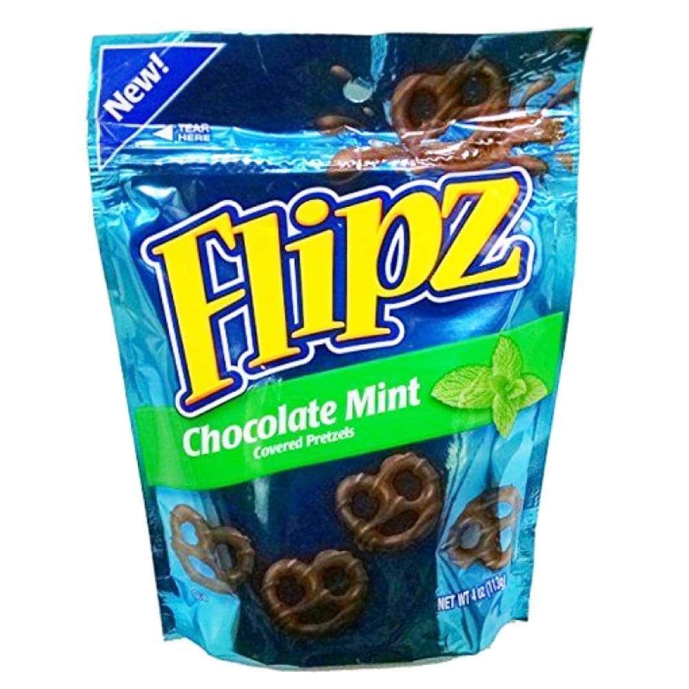 Flipz Candy Pretzel Chocolate Mint 4 Oz