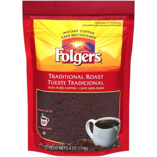 Folgers 4 Ounce Traditional Roast Instant