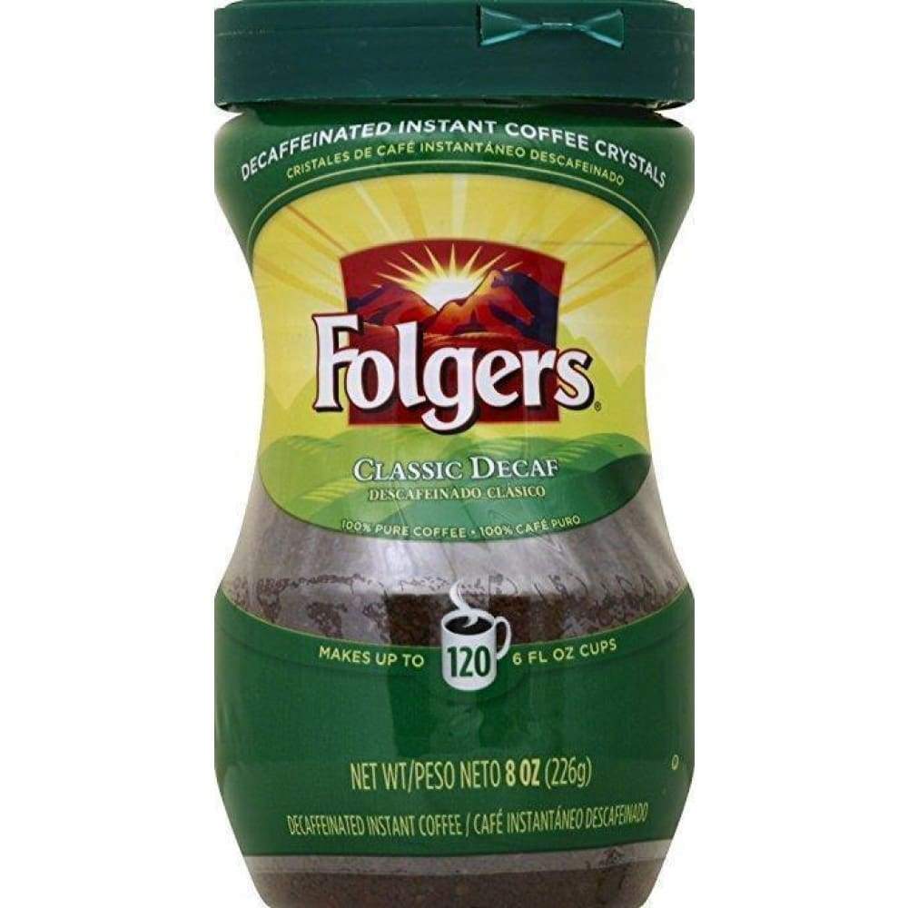 Folgers 8 Ounce Decaffeinated Instant