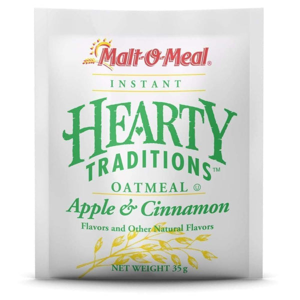 Hearty Traditions Instant Oatmeal - Apples & Cinnamon 1.23 Oz.