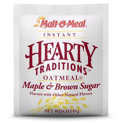 Hearty Traditions Instant Oatmeal - Maple Brown Sugar 1.51 Oz.