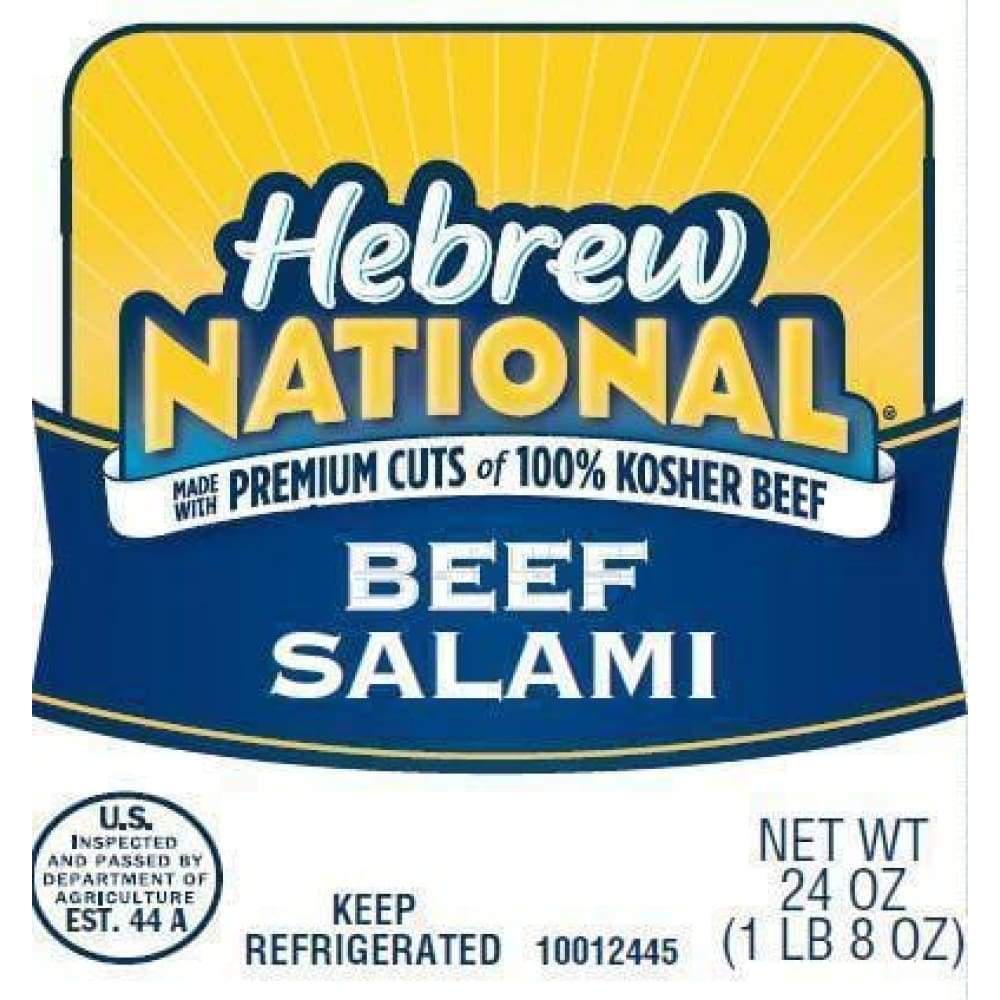 Hebrew National Beef Salami 24 Oz.