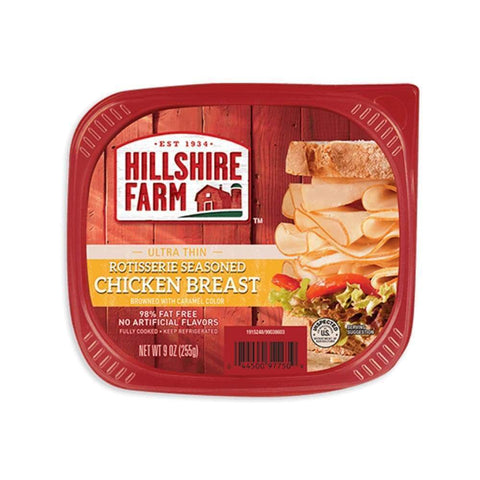 Hillshire Farm Rotisserie Seasoned Chicken Breast Ultra Thin Lunch Meat 9Oz