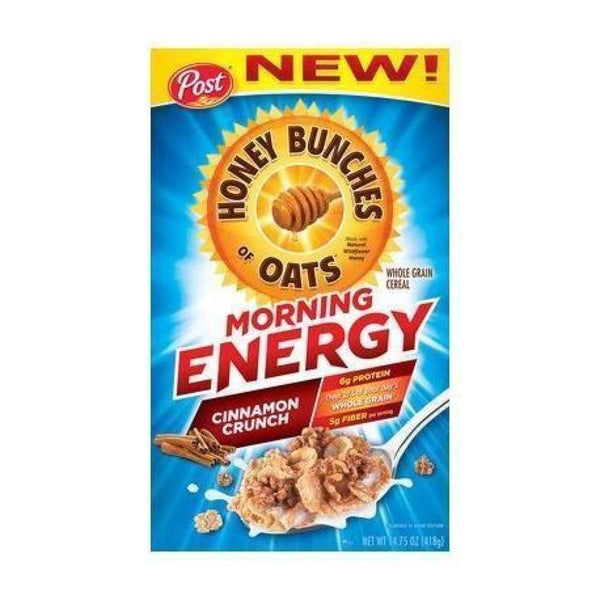 Honey Bunches Of Oats Morning Energy Chocolate Almond Crunch 12.5 Oz