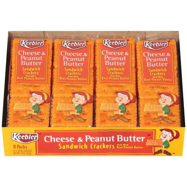 Keebler Kblr Cracker Packs Cheese & Peanut Butter 11Oz 12Ct