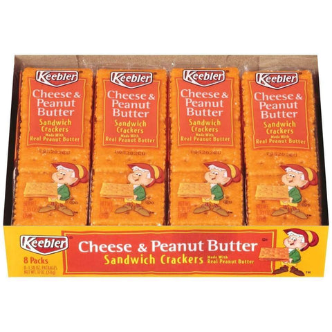 Keebler Kblr Cracker Packs Cheese & Peanut Butter 11Oz 12Ct