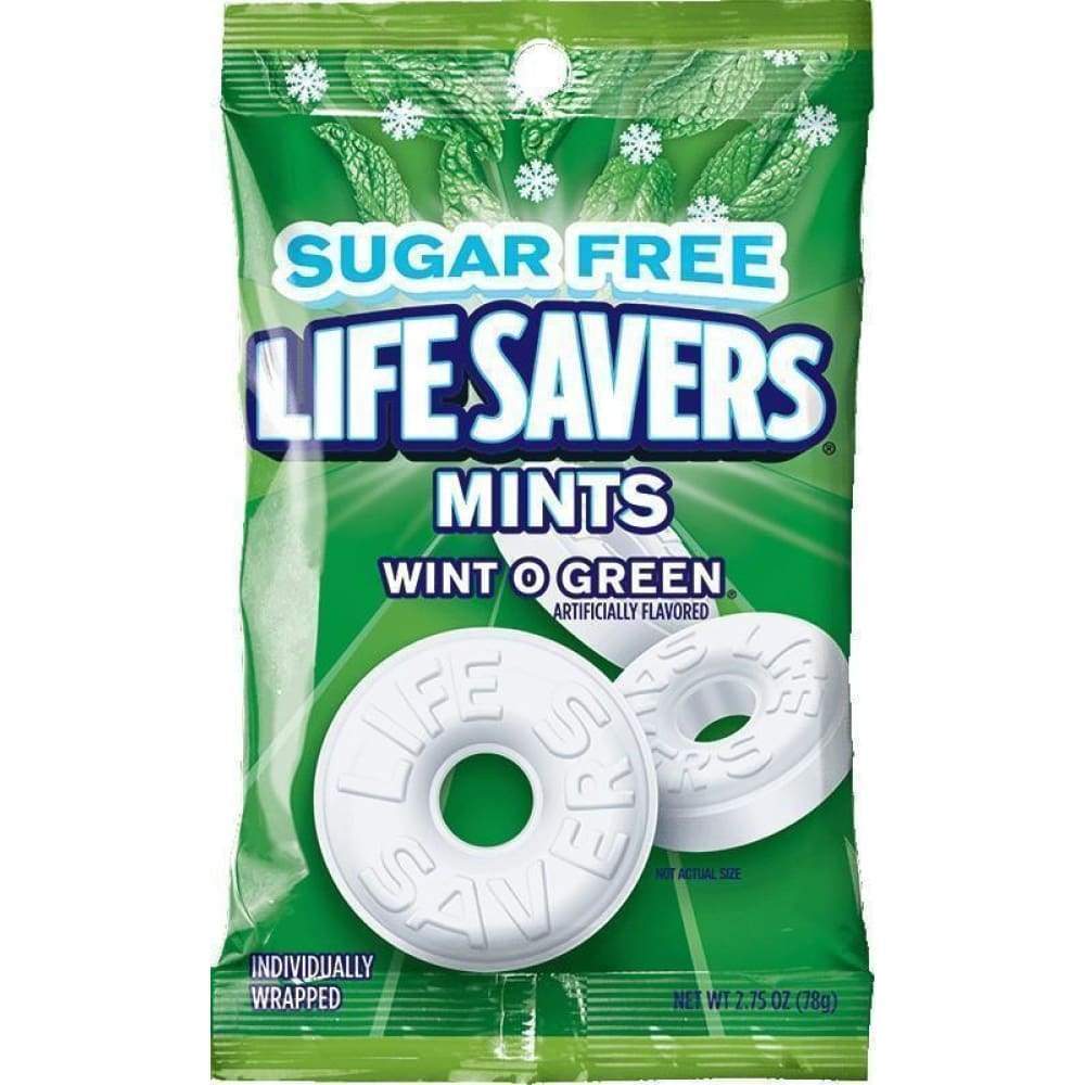Lifesavers Sugarfree Wint O Green Mints 2.75 Oz.