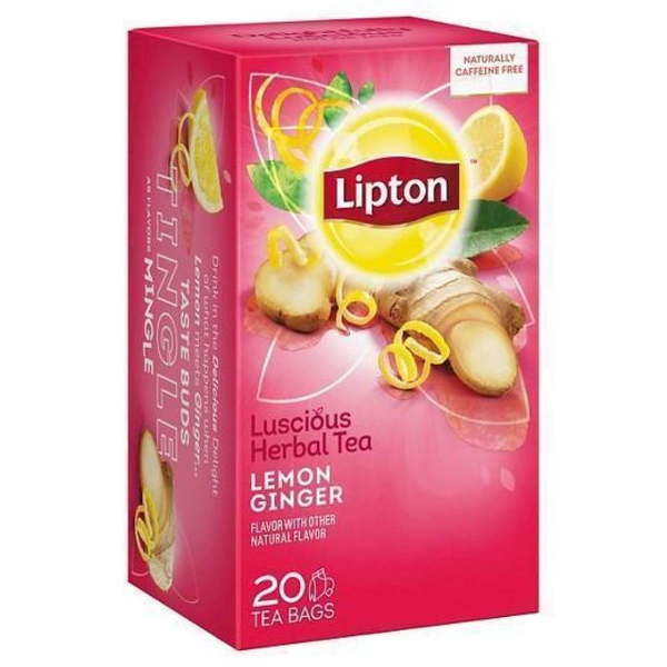 Lipton Tea Herbal Lemon Ginger 20 Bags 