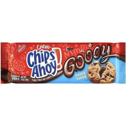 Nabisco Chips Ahoy Cookies Chewy Gooey Chocolate Fudge, 10 Oz. 