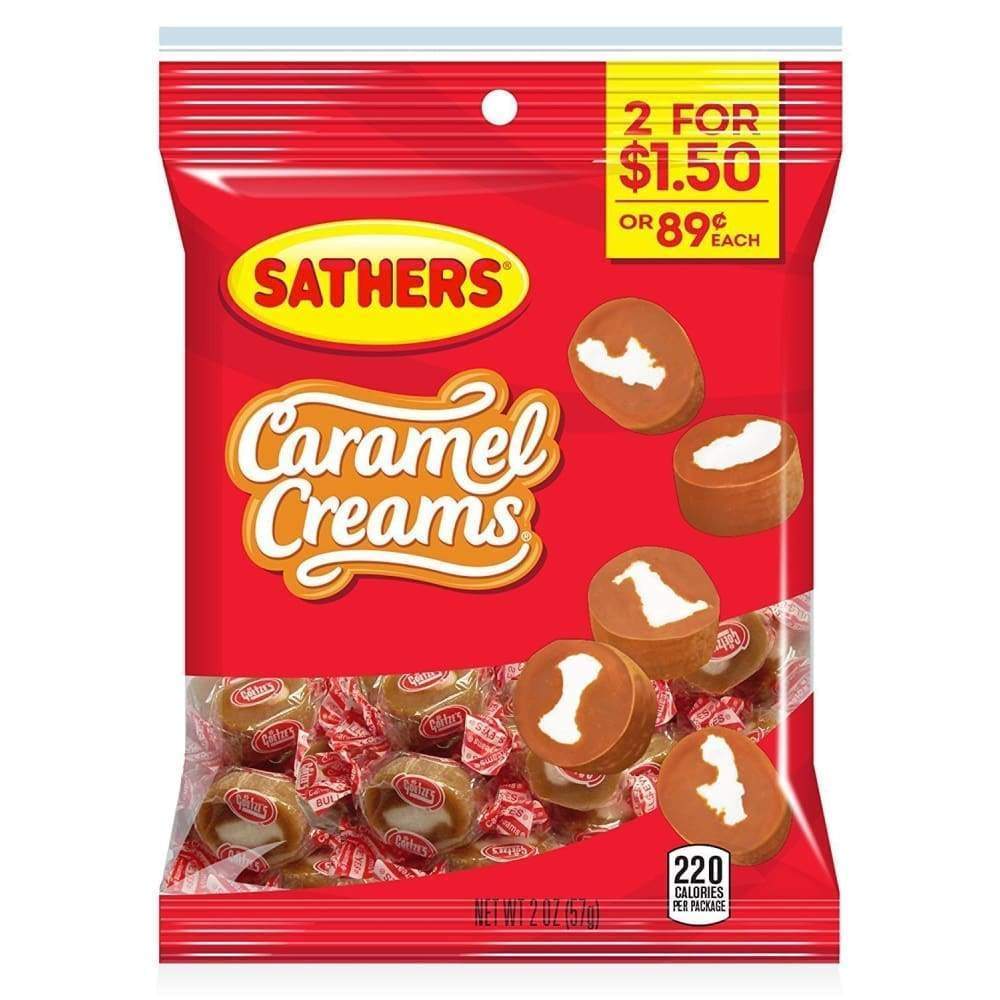 Sathers Caramel Creams 2 Oz.