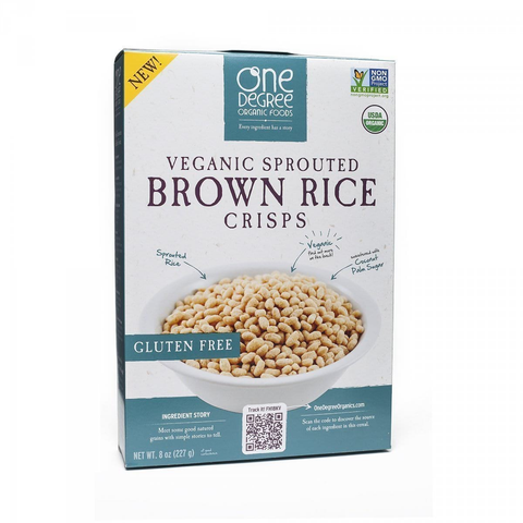 Sprouted Brown Rice Crisps - Veganic Gluten Free 8 Oz