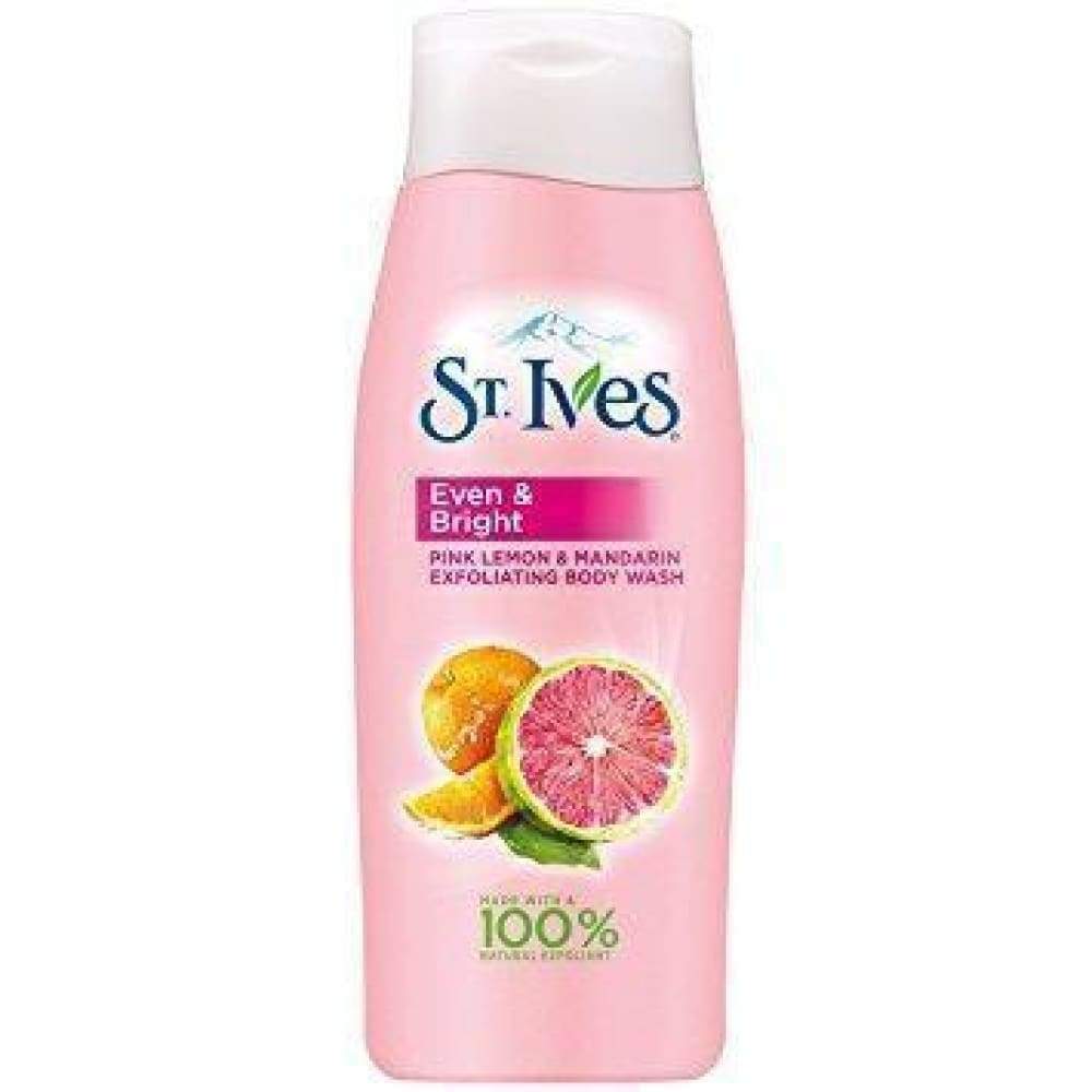 St. Ives Body Wash Radiant Skin Pink Lemon 13.5Oz.