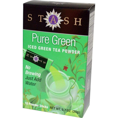 Stash Pure Green Iced Tea Powder 10 Count