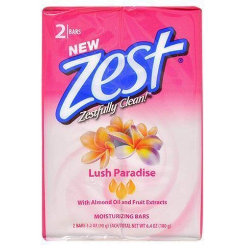Zest Bar Soap Lush Paradise - 2 Bars