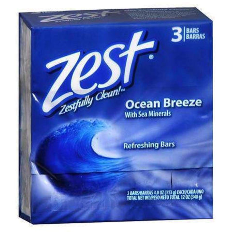Zest Bar Soap Ocean Breeze 3 Bars